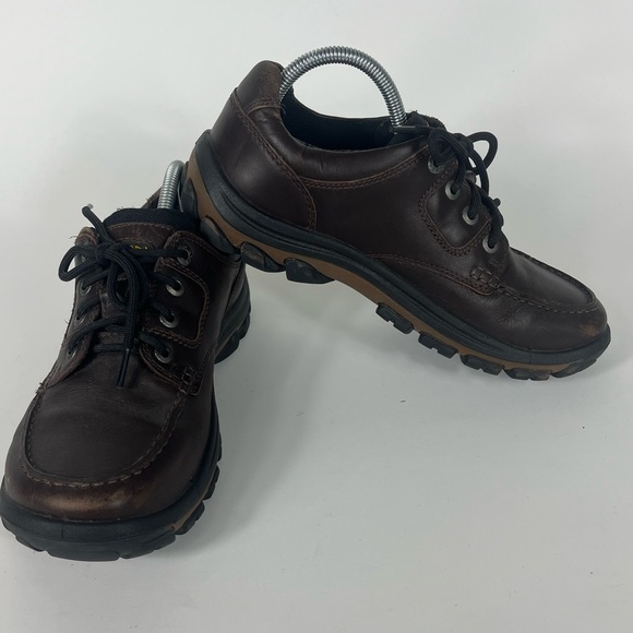 Men's KEEN NOPO 1009252 Brown Leather Hiking Casual Shoes Size 9 - Picture 1 of 9